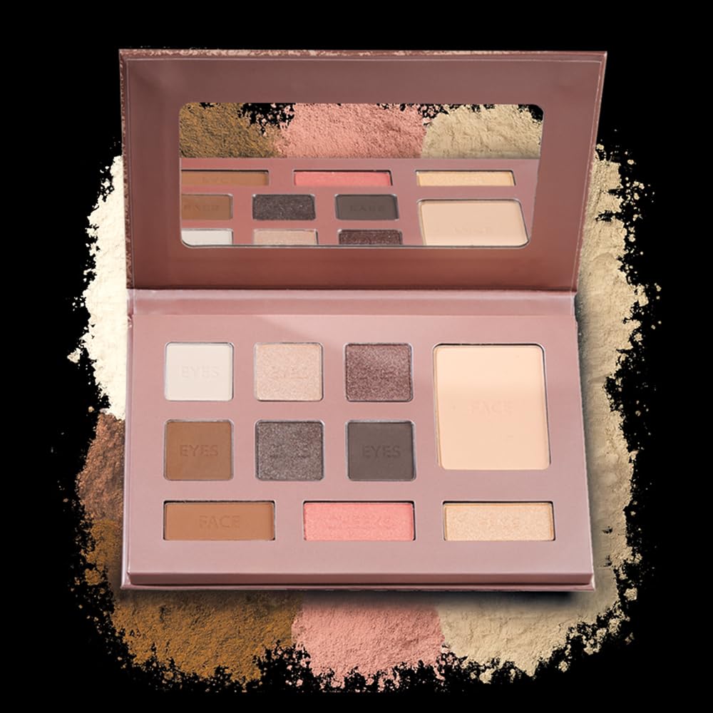 LUMINESS finished makeup look using palette for a polished day-to-night glow