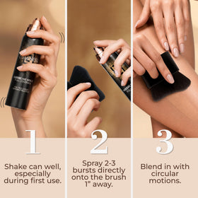 LUMINESS shade swatches illustrating range to match diverse skin tones