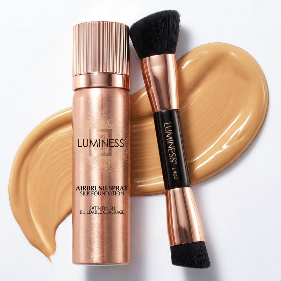 LUMINESS front packaging showing kit components and shade medium for quick identification