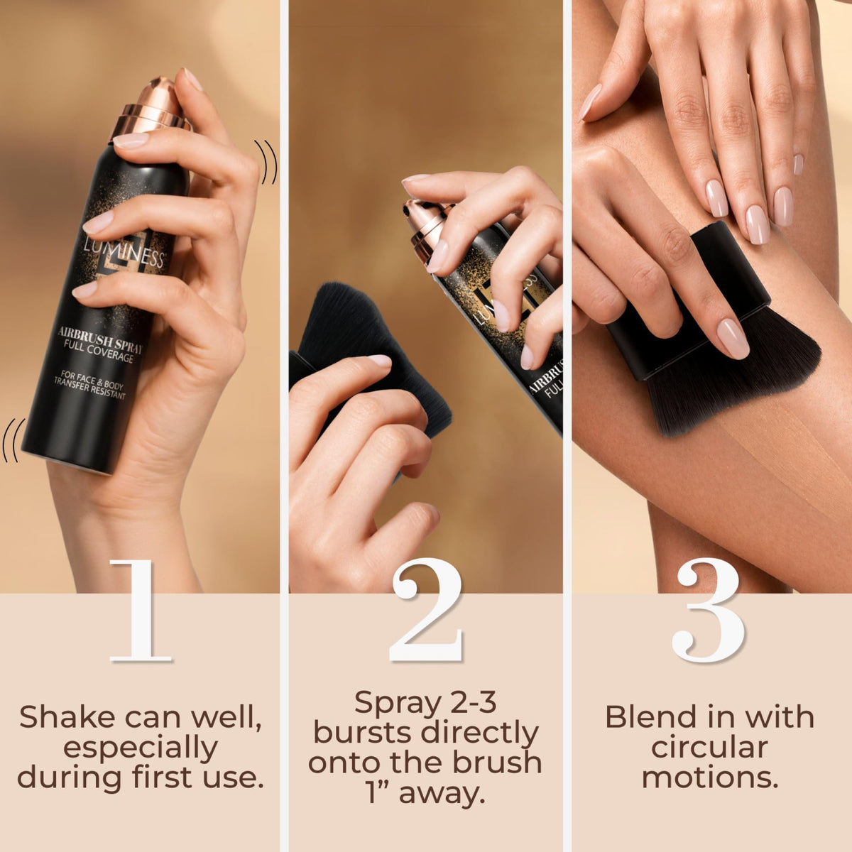 LUMINESS silky texture close-up for smooth finish benefit