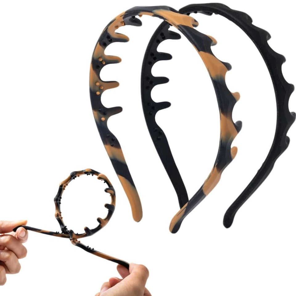 lumitrail front packaging showing two headbands and versatile styling benefit