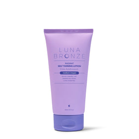 Luna Bronze front bottle view showing product and size with clear benefit