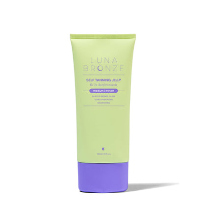 Luna Bronze front bottle showing packaging and quick-dry promise