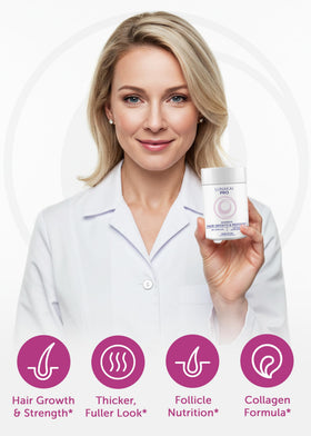 Document and lab vial representing Lunakai third-party purity and potency testing