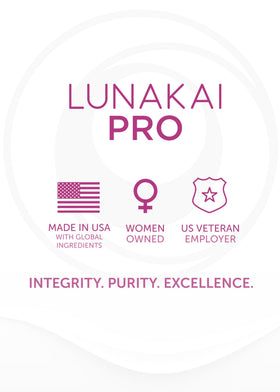 Woman taking Lunakai supplement in morning to support hair and nail health