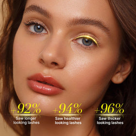 Lunale applicator close-up showing thin-tip brush for precise lash-base application benefit
