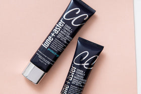 Lune+Aster on bathroom counter conveying quick morning routine benefit