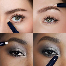 Lune+Aster in-use on inner eye corner demonstrating brightening effect and open-eyed look