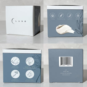 Lune nerve balm on bedside table in lifestyle scene for convenient daily use and comfort