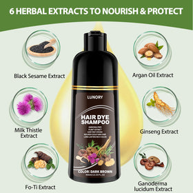 Lunory close-up of argan oil and ginseng ingredients boosting nourishment