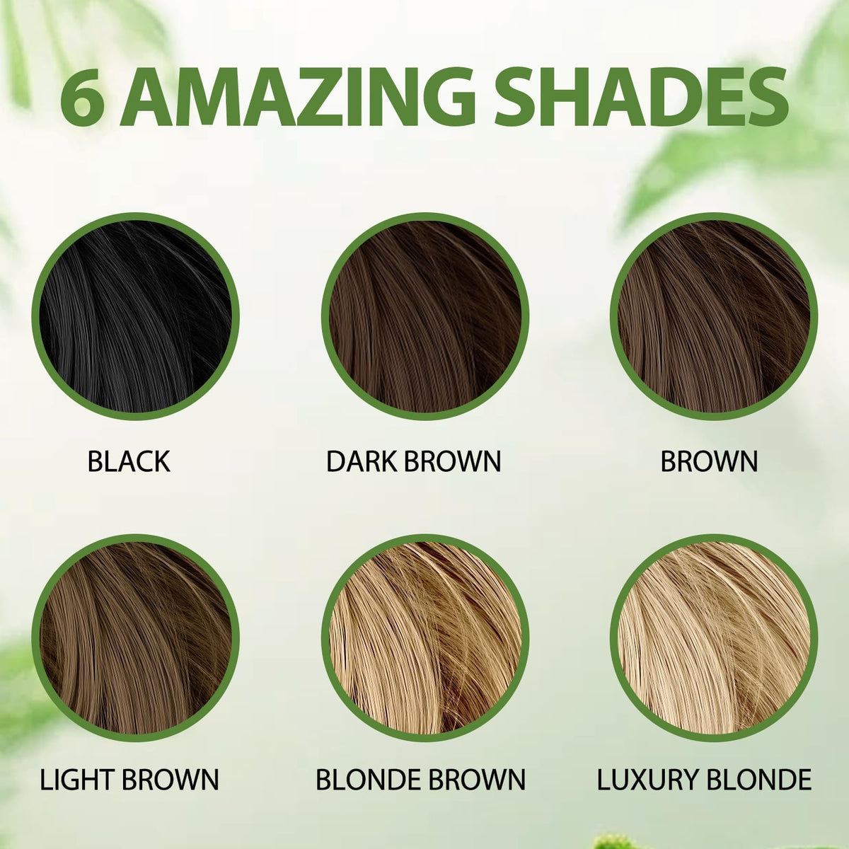 Lunory finished shiny hair detail showing smooth conditioned brown color
