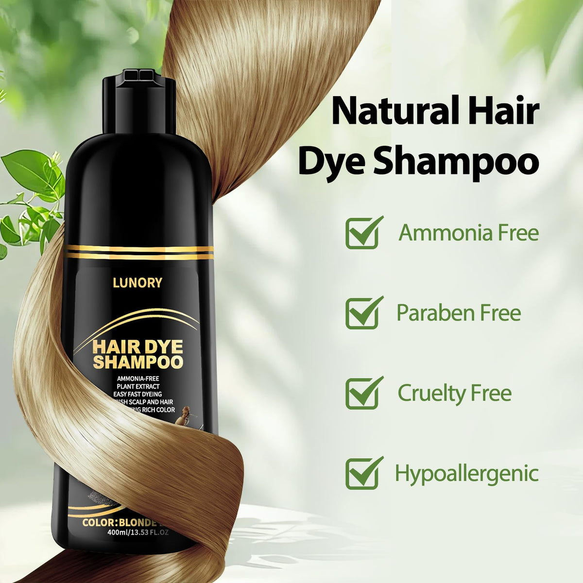Lunory ingredients arranged: argan oil and ginseng for nourishment