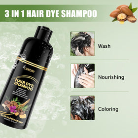 Lunory close-up label highlighting ammonia-free and paraben-free formulation