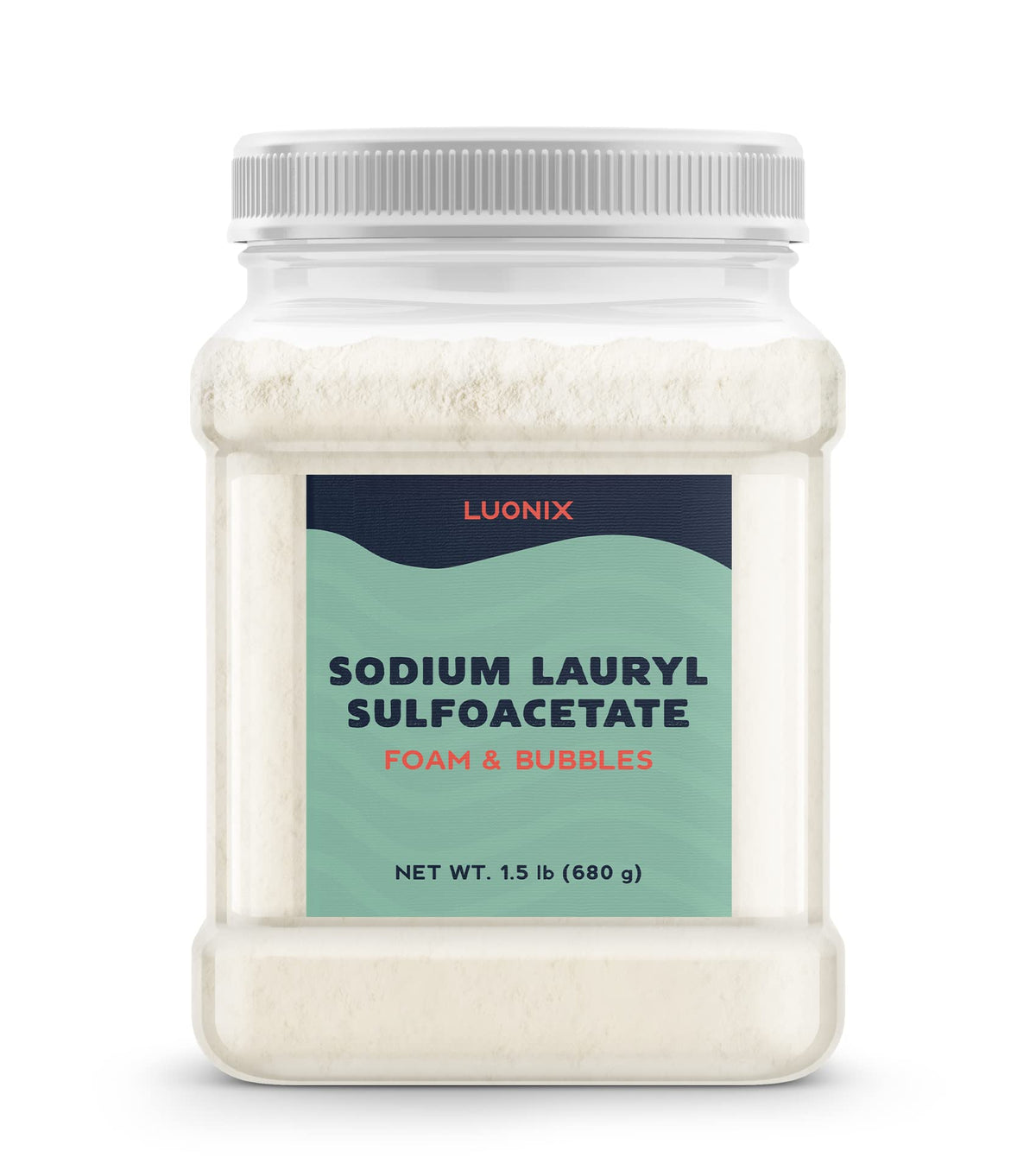 Luonix SLSA front packaging showing resealable bag and label, clear storage benefit