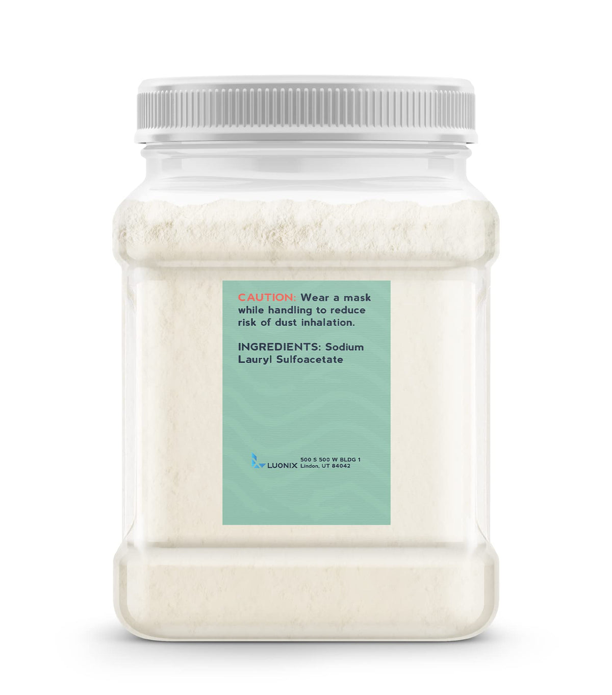 Luonix SLSA powder texture close-up highlighting fine granules for smooth foam