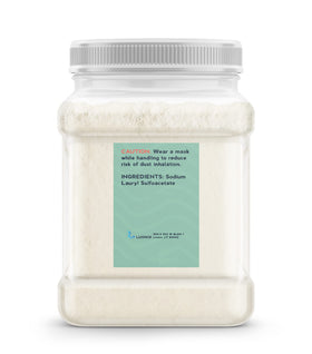 Luonix SLSA powder texture close-up highlighting fine granules for smooth foam
