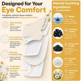 Lure Essentials chamomile accents to show calming scent and relaxation