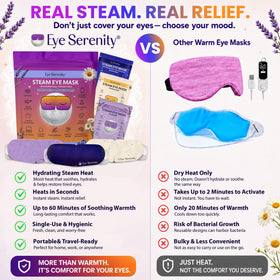 Lure Essentials opened mask steaming slightly showing self-heating action