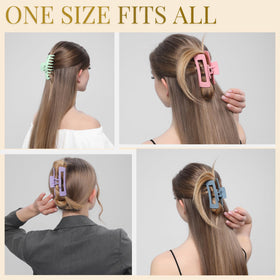 LuSeren clip gripping thick curly hair, strong hold without pulling
