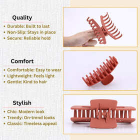 LuSeren clip securing fine straight hair without pulling or creasing