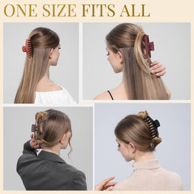 LuSeren clip holding thick curly hair demonstrating firm, comfortable grip