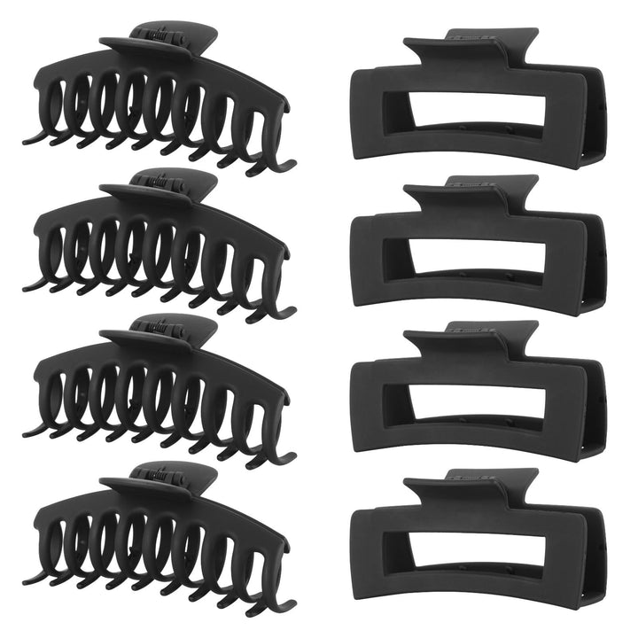 LuSeren front packaging showing eight matte black clips, gift-ready convenience