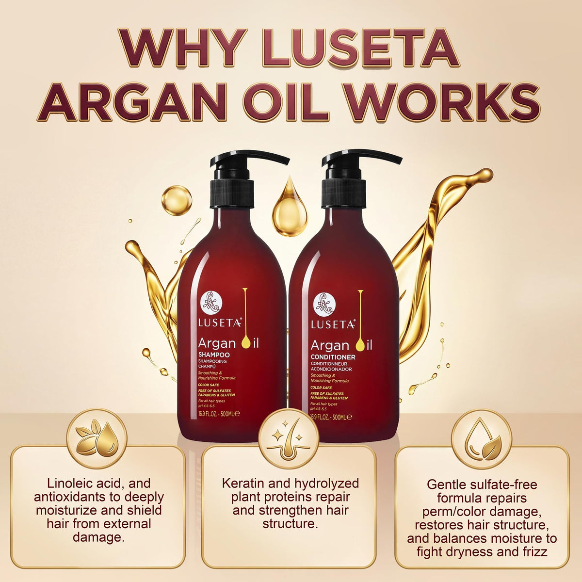 LUSETA closeup of product label highlighting ingredient clarity and trust