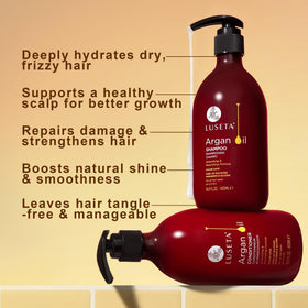 LUSETA rich shampoo lather texture demonstrating gentle yet effective cleanse