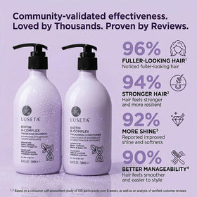 LUSETA conditioner cream texture demonstrating lightweight hydration