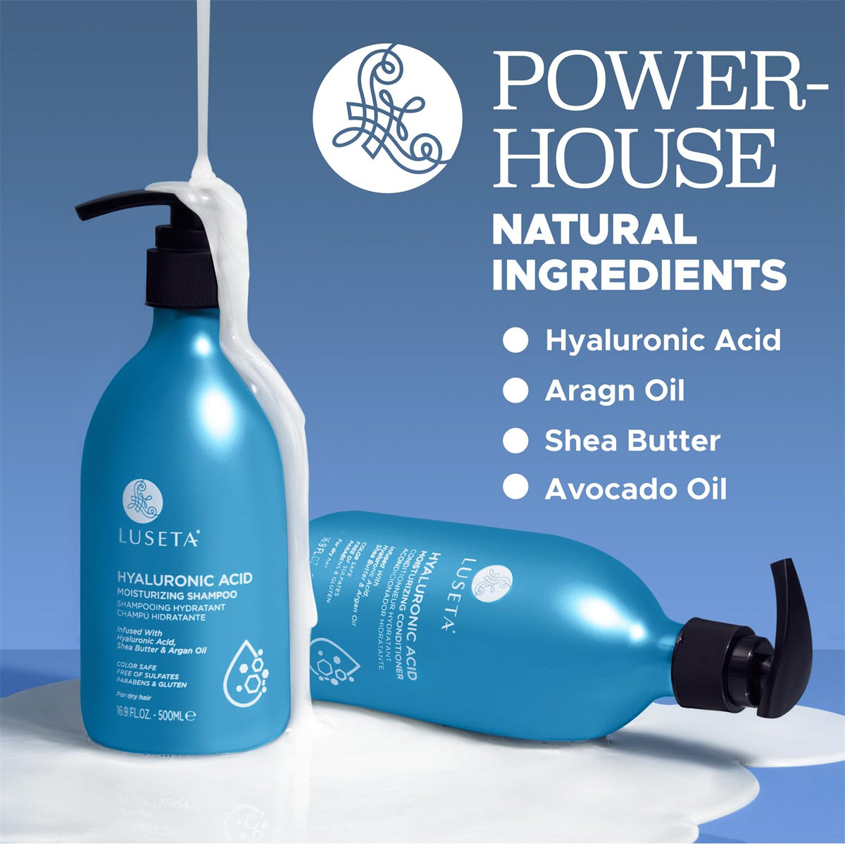 Luseta conditioner creamy texture on spoon showing deep hydration