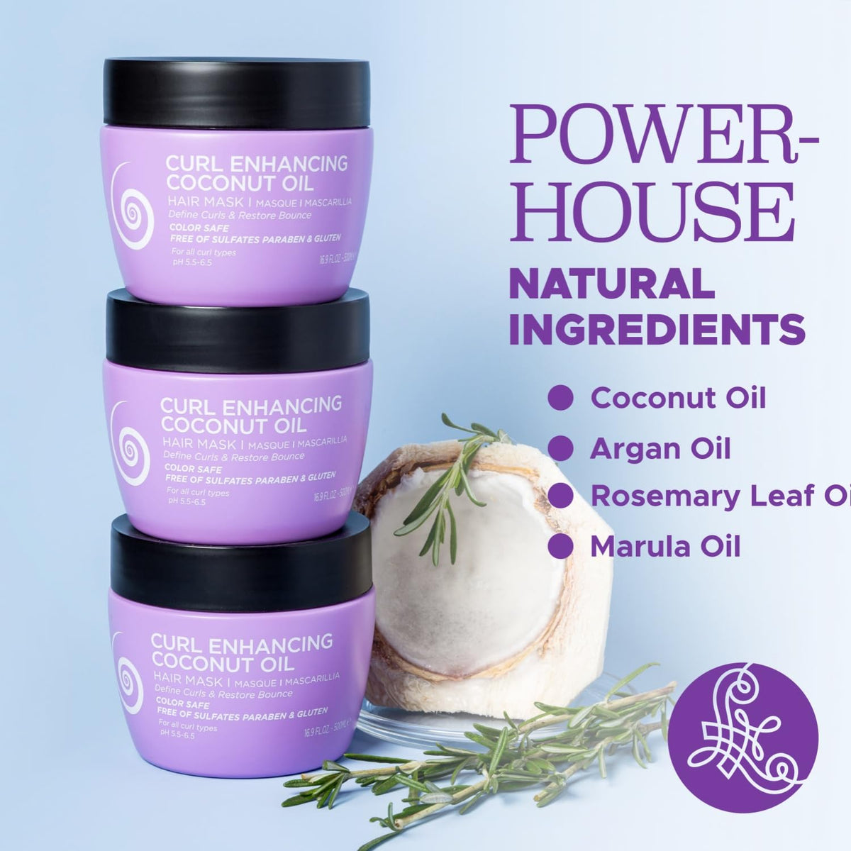 Luseta coconut oil ingredient close-up highlighting nourishment benefits