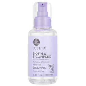 Luseta front packaging showing biotin b-complex oil and benefits