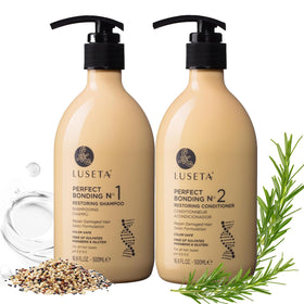 LUSETA front packaging showing both bottles and benefits