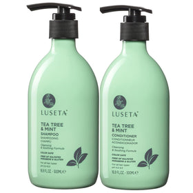 LUSETA front packaging showing both bottles and refreshing mint scent benefit