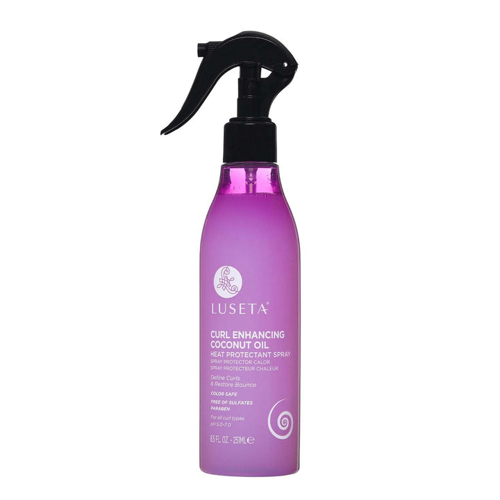 Luseta front spray bottle showing product packaging and easy spray action