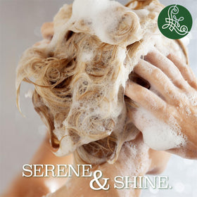 LUSETA before and after hair shot demonstrating reduced flakes and shine