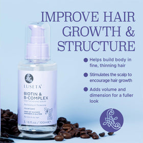Luseta before and after hair ends comparison showing reduced breakage