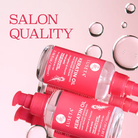 Luseta oil texture drop on finger demonstrating lightweight absorption and shine