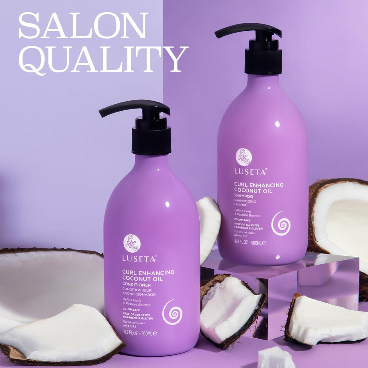 Luseta lather in hand illustrating gentle cleanse and volume