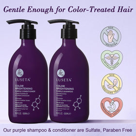 LUS﻿ETA shampoo lather texture close-up demonstrating gentle sulfate-free cleansing