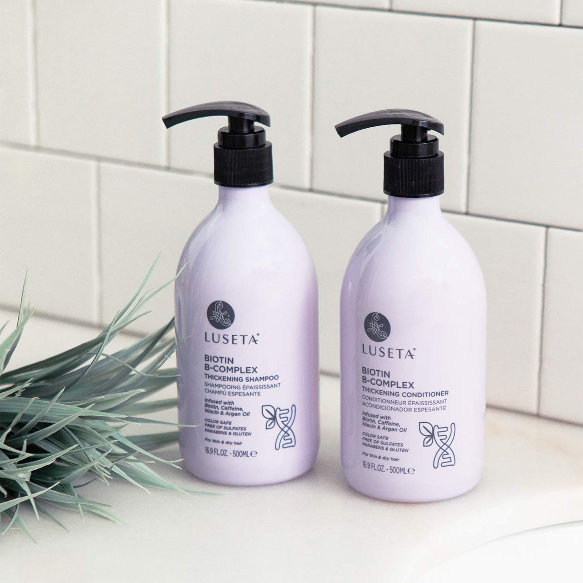 Luseta styled hair lifestyle photo showing smoother, fuller-looking results