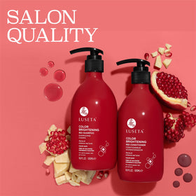 Luseta pomegranate and rosehip display highlighting antioxidant benefit