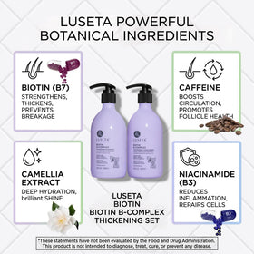 LUSETA shampoo and conditioner in shower showing easy daily use
