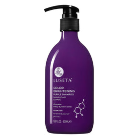 Luseta purple shampoo front bottle shows product and size, ideal for toning