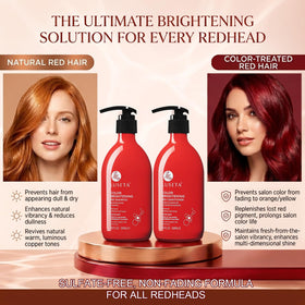 Luseta shampoo pour closeup highlighting gentle cleansing benefit