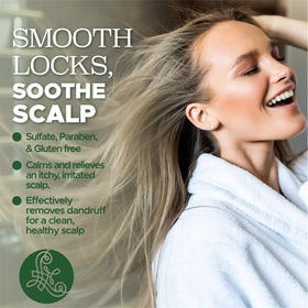 LUSETA shampoo pump dispensing gel texture for gentle clarifying benefit