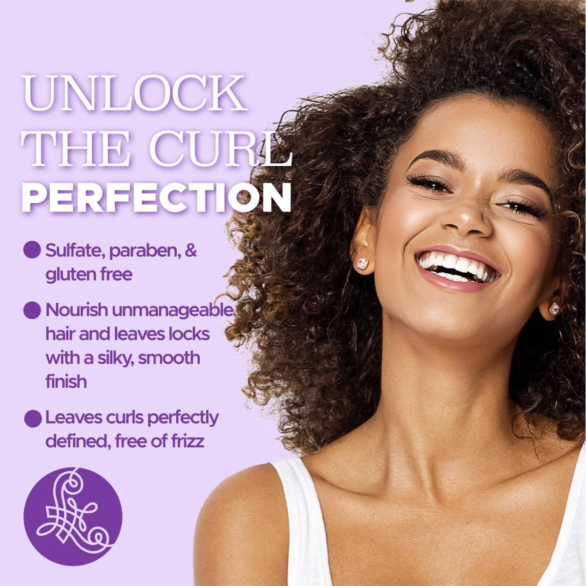 Luseta conditioner texture on fingertips showing rich slip for easier detangling