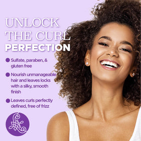Luseta conditioner texture on fingertips showing rich slip for easier detangling