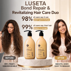 LUSETA shampoo lather texture demonstrating gentle cleansing