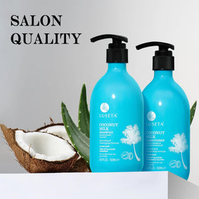 Luseta shampoo lather texture demonstrating gentle cleansing and hydration